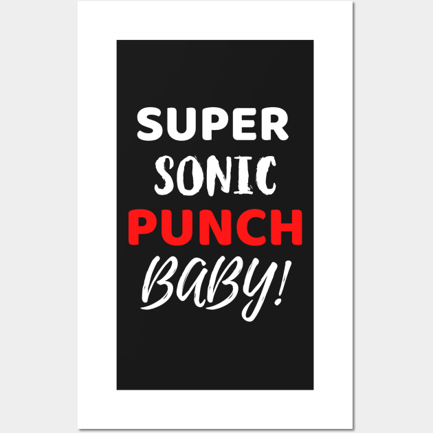 Cisco Ramon Flash - Super Sonic Punch Baby Wall Art by Famgift